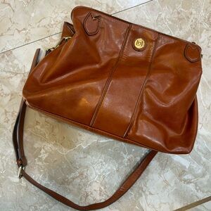 Liz Claiborne - Brown Leather Tote Bag